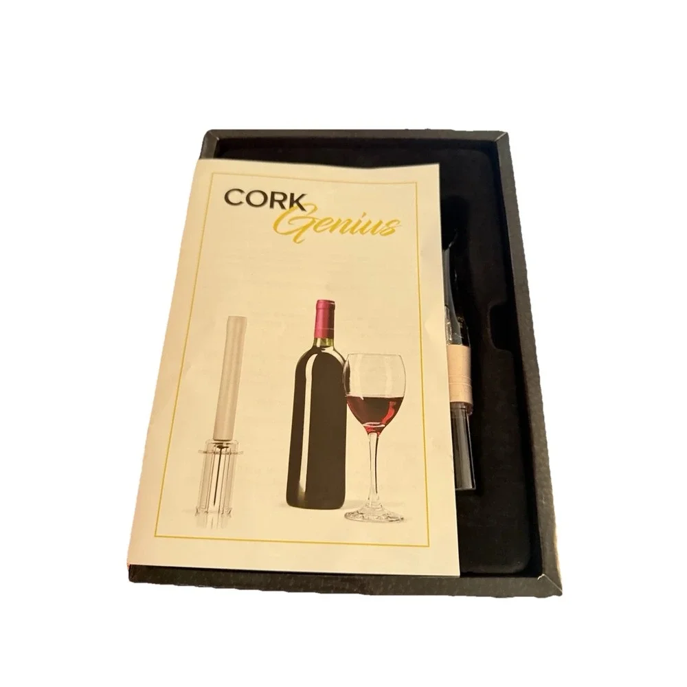 Cork Genius The Smart Wine Set 4 Piece‎ Set Complete New/open box.